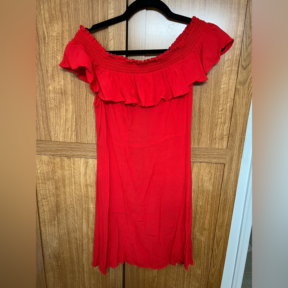 Off the shoulder mini dress